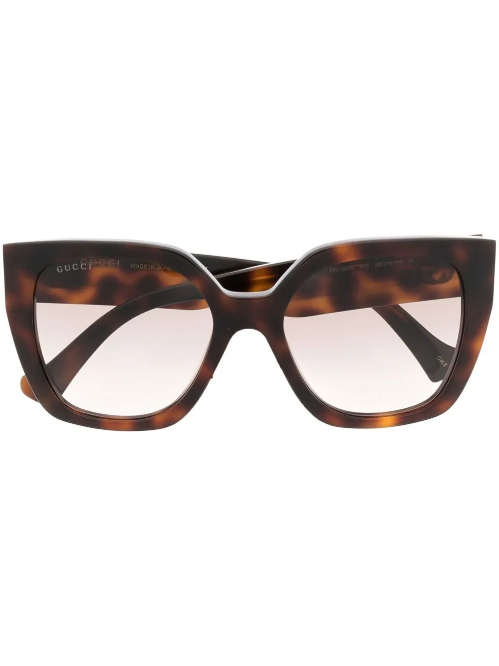 

Солнцезащитные очки в оправе черепаховой расцветки Gucci Eyewear, коричневый