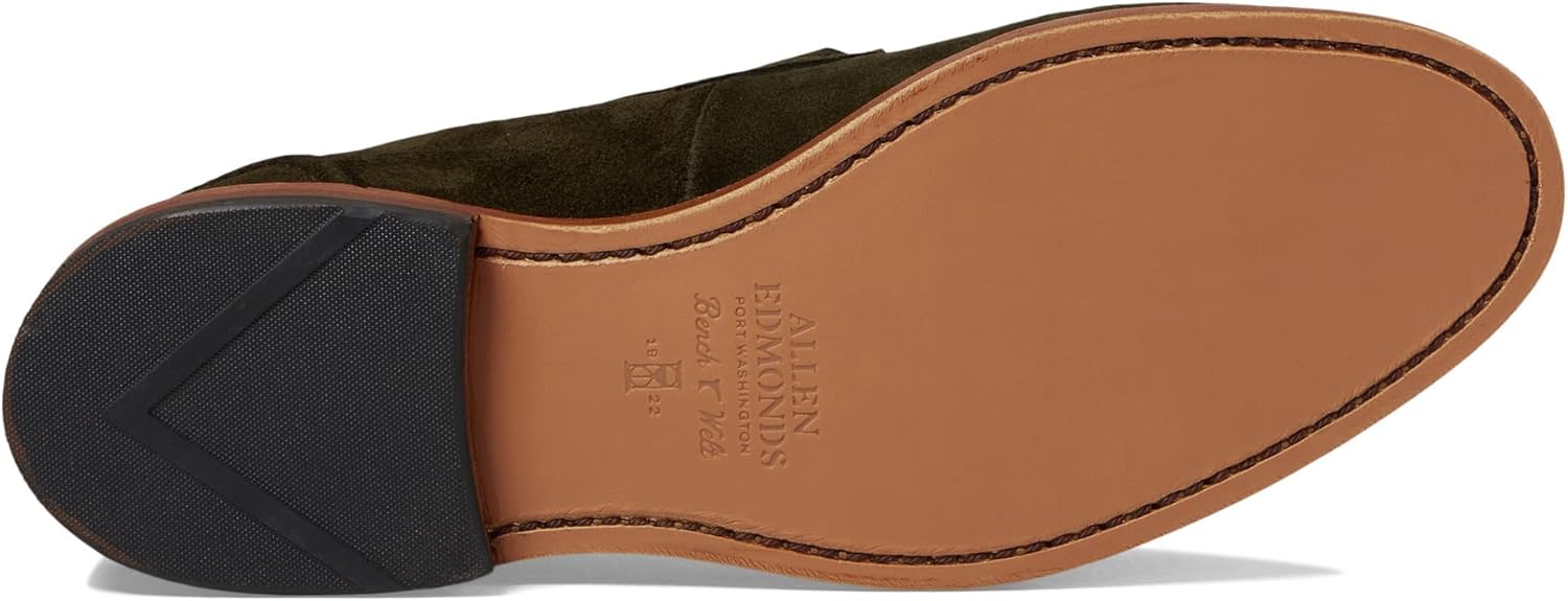 Мужские лоферы Allen Edmonds Randolphbit с классической вставкой, зеленый — фото 3
