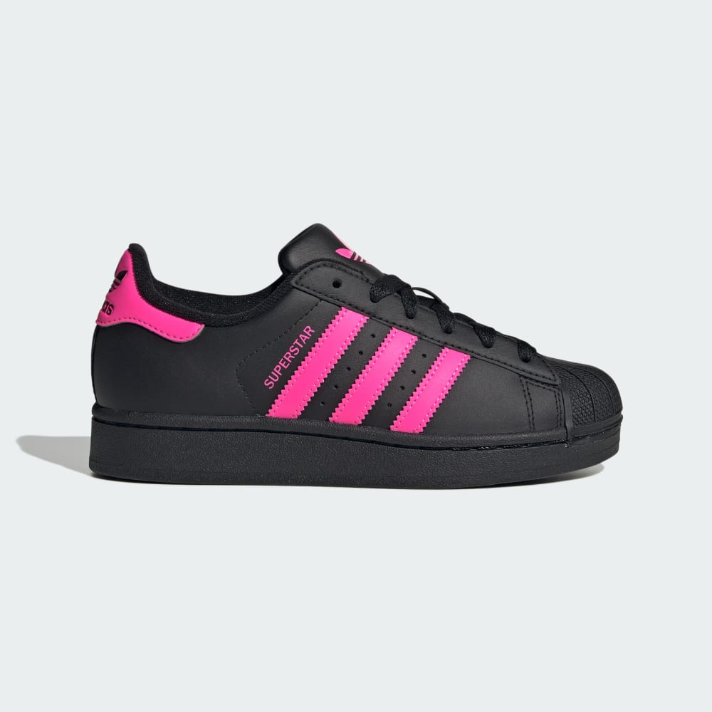 

Кроссовки Adidas Superstar II Shoes, цвет Core Black/Lucid Pink/Core Black