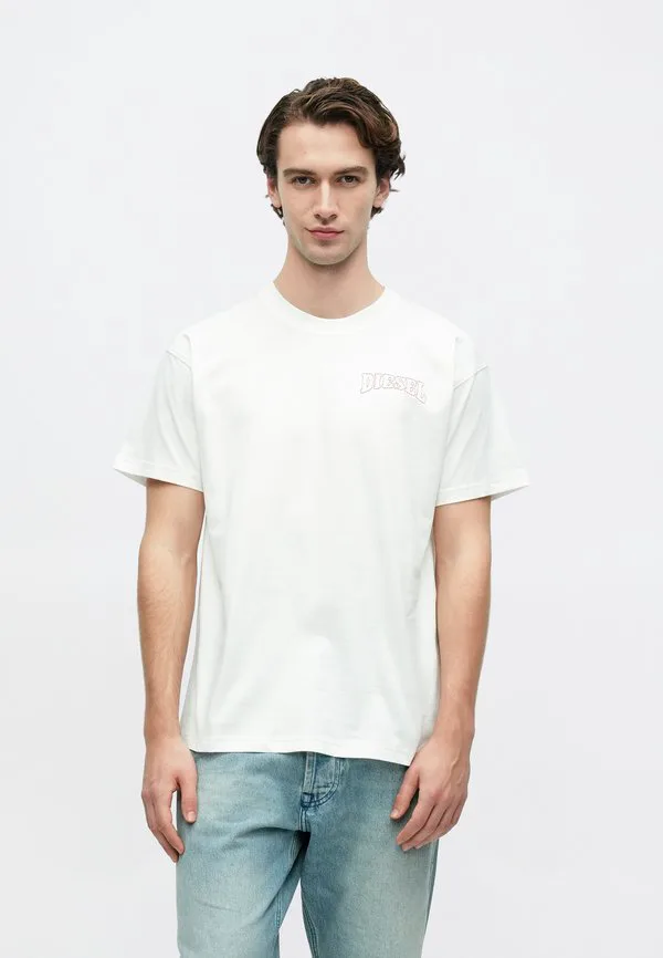 Обычная базовая футболка Diesel, White