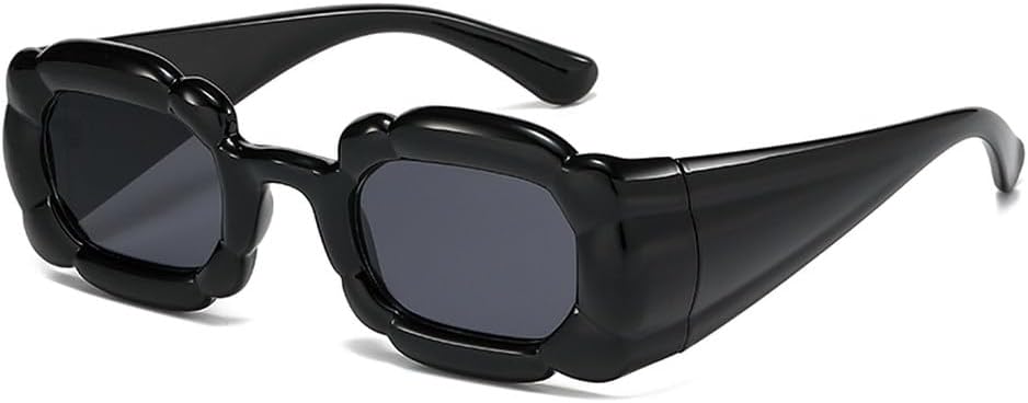 

Женские солнцезащитные очки конфетных цветов UV400 в винтажном стиле с градиентом; мужские солнцезащитные очки с широкими дужками неправильной формы HYYZZC, Black Gray