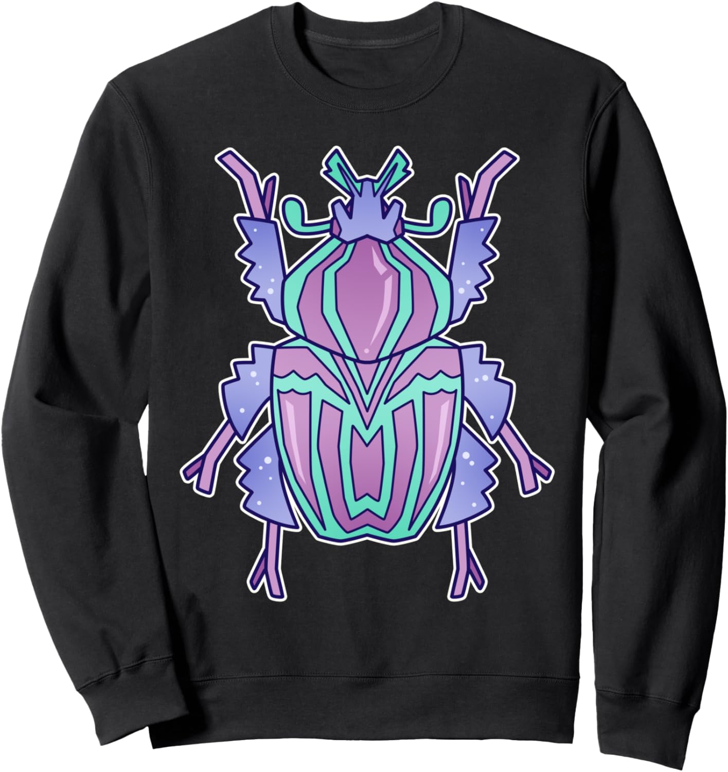 

Эстетичная кавайная толстовка с пастельными жуками Beetle Gifts & Company, черный