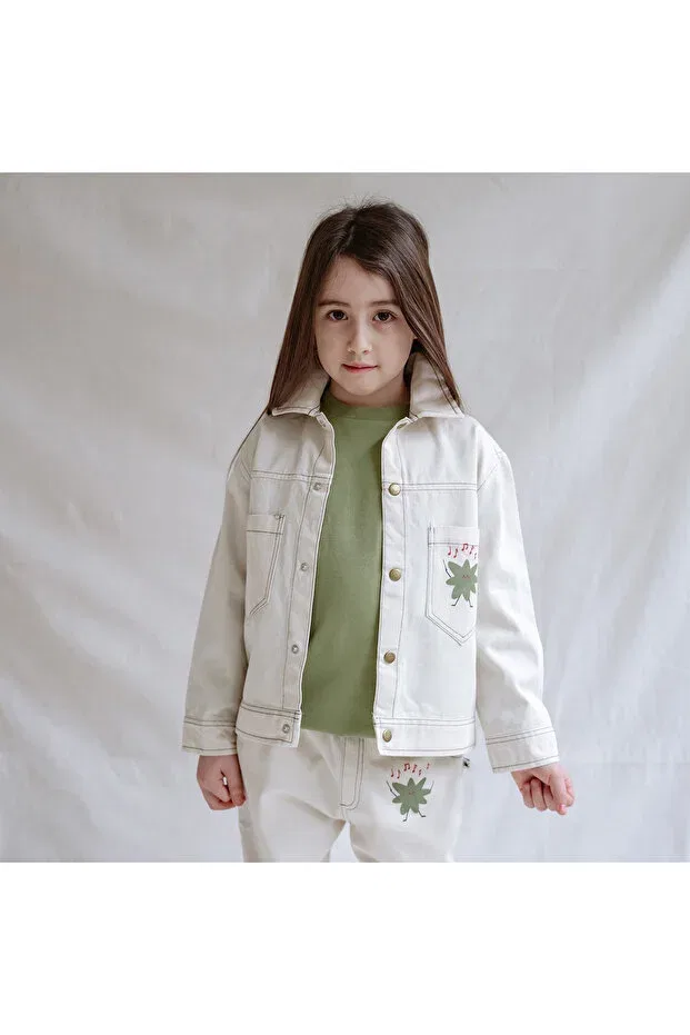Куртка из необработанного холста в стиле «свободный крой» Little Yucca