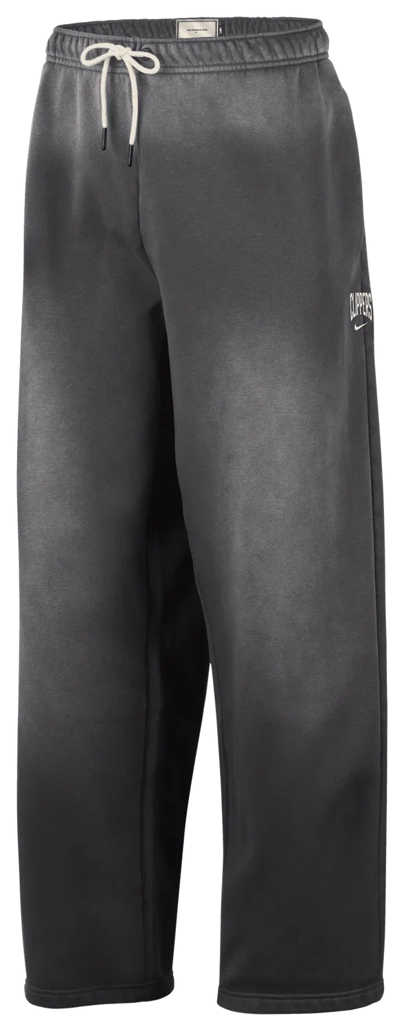 Мужские спортивные штаны утепленные Clippers Basketball Wash Pants Nike, серый/белый — фото 3