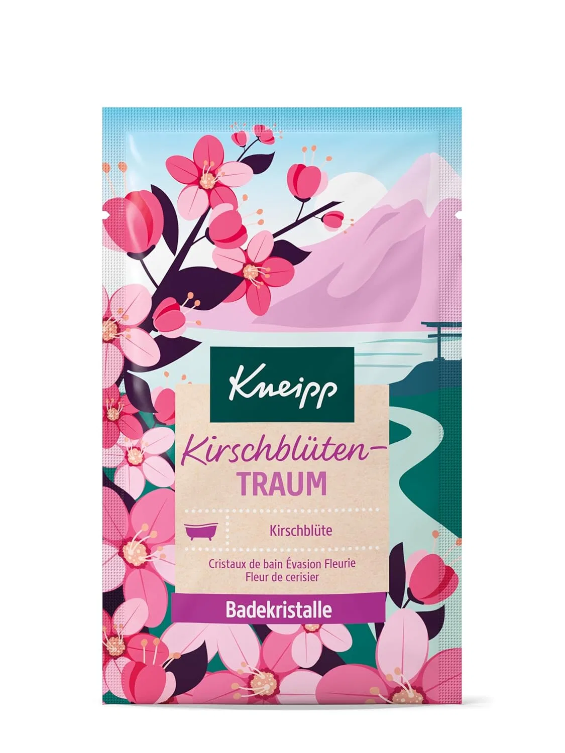 Соль для ванны с экстрактом цветов сакуры Kneipp, 60 г, Multicoloured