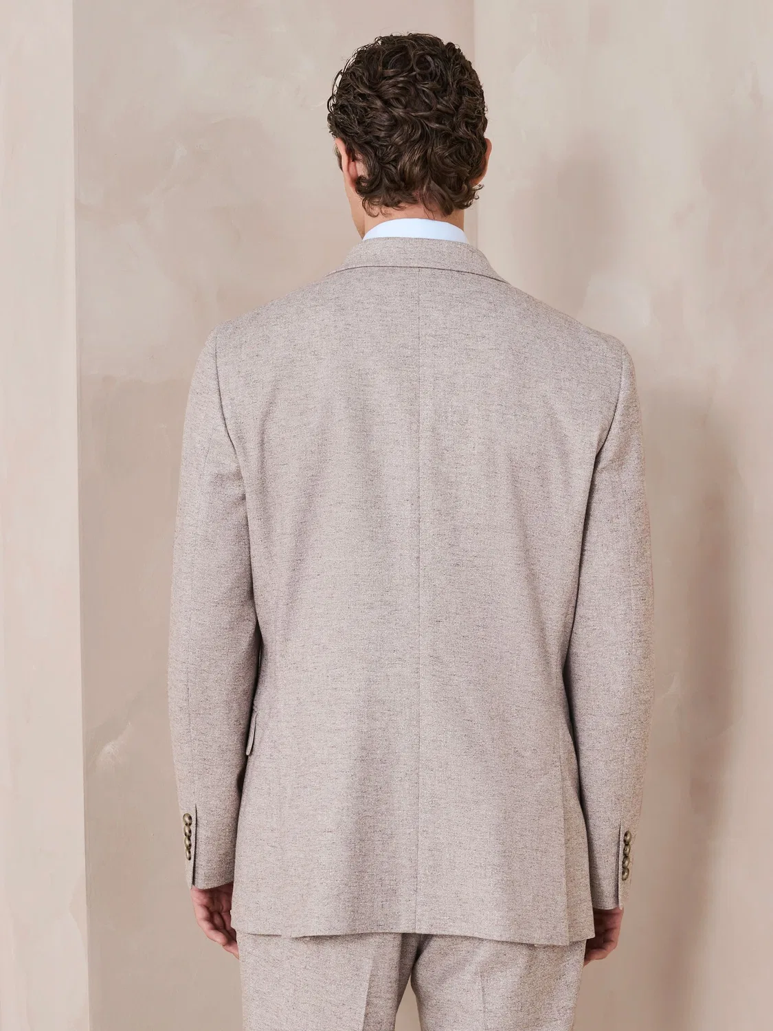 Пиджак костюмный N.Premium Tailored Fit с текстурой Next, Neutral — фото 4