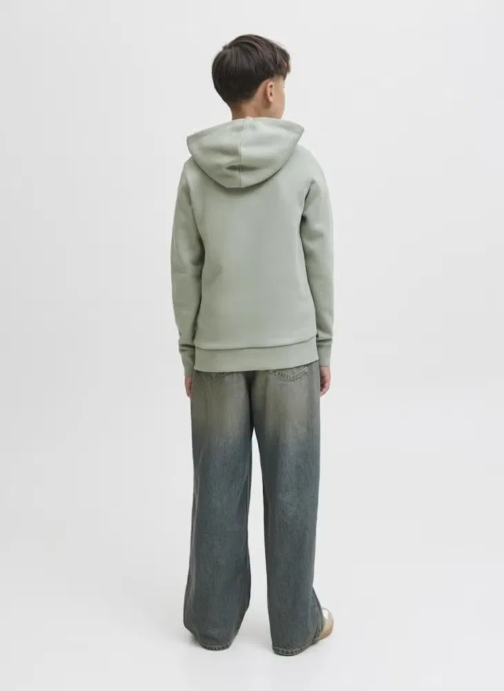 Худи с логотипом Logo Jack & Jones Junior, зеленый — фото 2