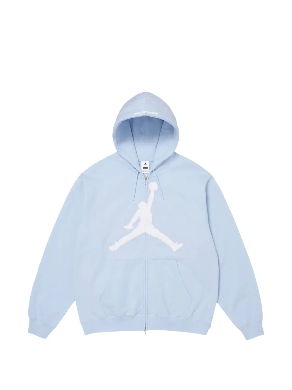 Худи на молнии из коллаборации с Jordan Supreme, синий