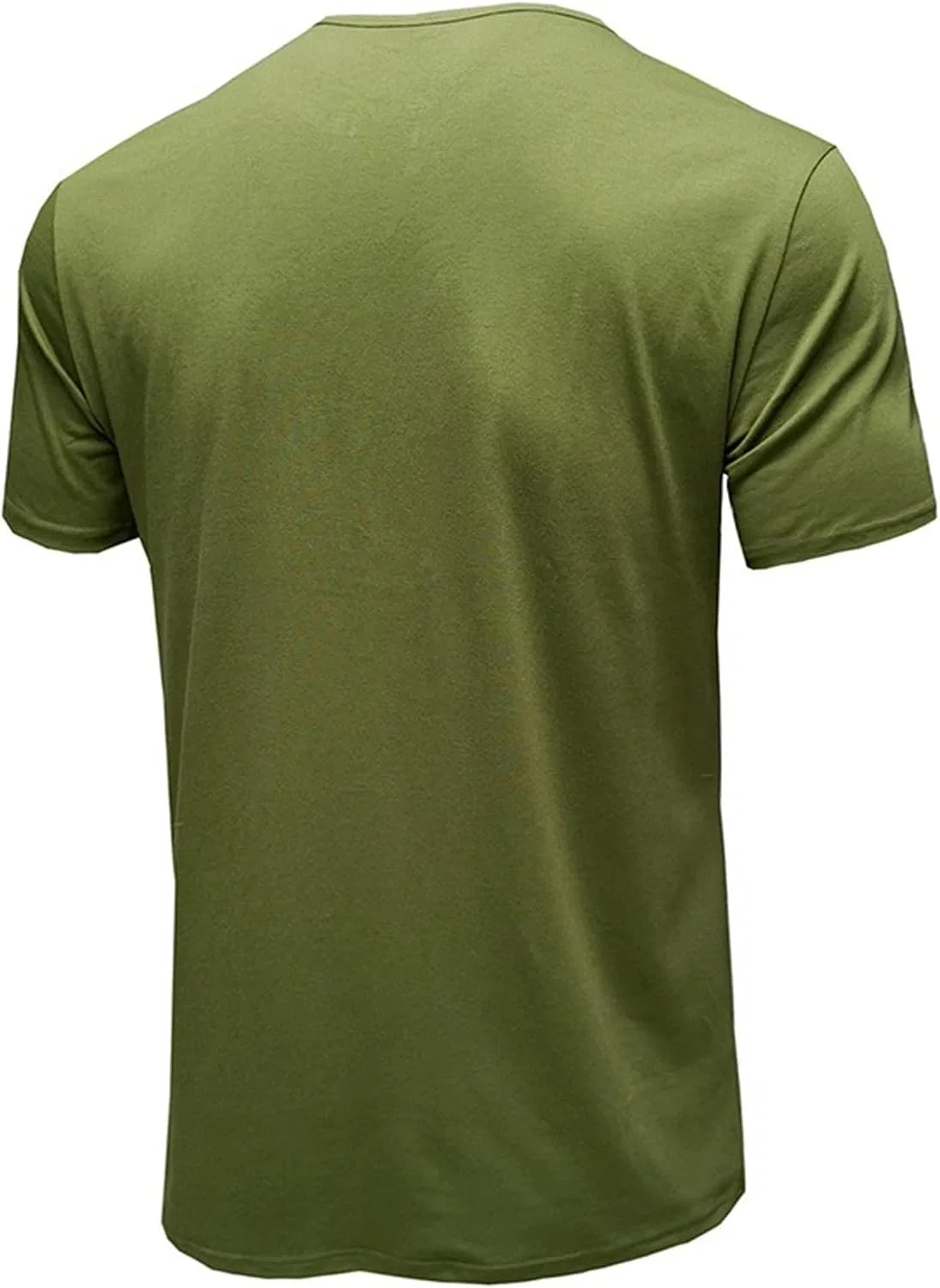 Мужская облегающая футболка-поло с пуговицами Cotton, Green — фото 4