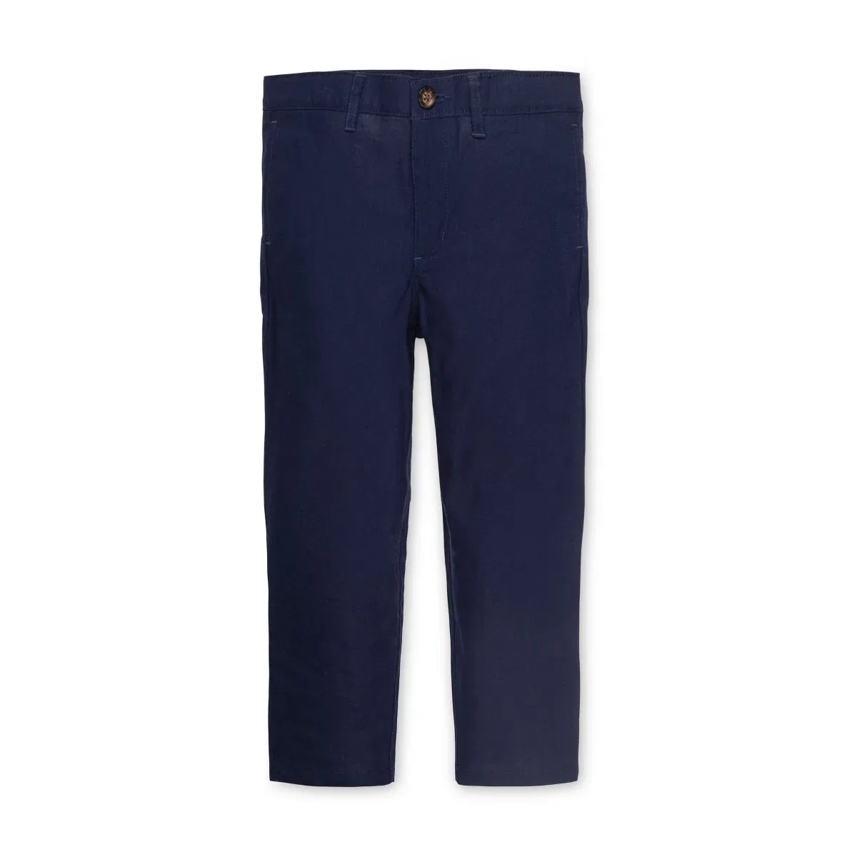 Детские брюки для мальчиков из льна с хлопком Linen Suit Pant Hope & Henry, Navy Linen