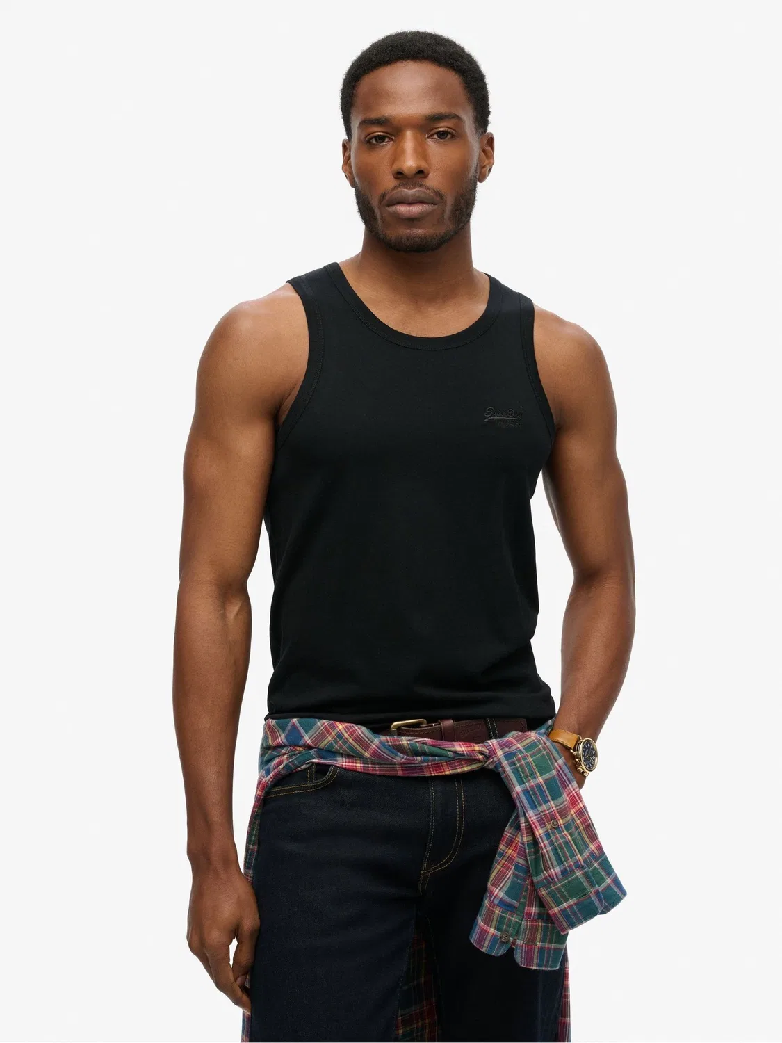 Майка Essential Logo Vest Superdry, черный