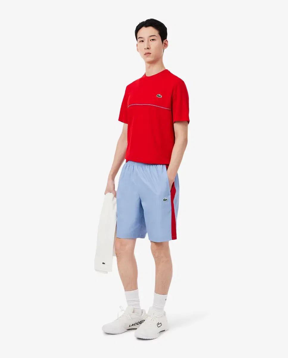 Мужские спортивные шорты с контрастной полосой Lacoste, Azul Claro