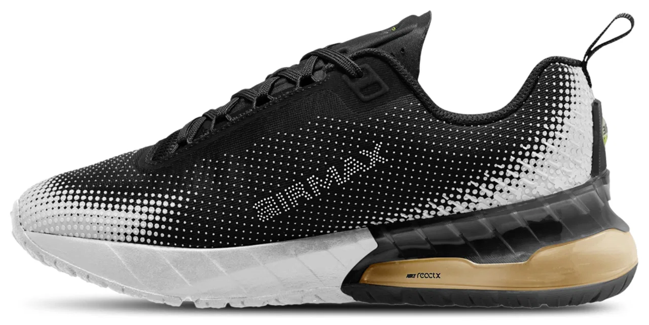 Кроссовки для мальчиков Air Max Phoenix Nike, цвет Black/Metallic Gold — фото 2