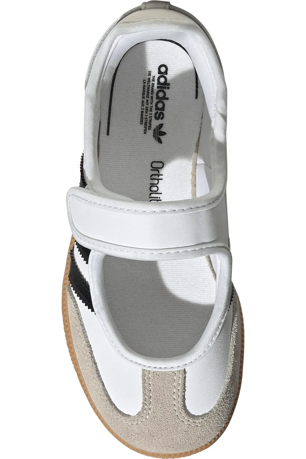 Детские кеды с ремешком Mary Jane Samba adidas, Ftwwht/Cbl — фото 4