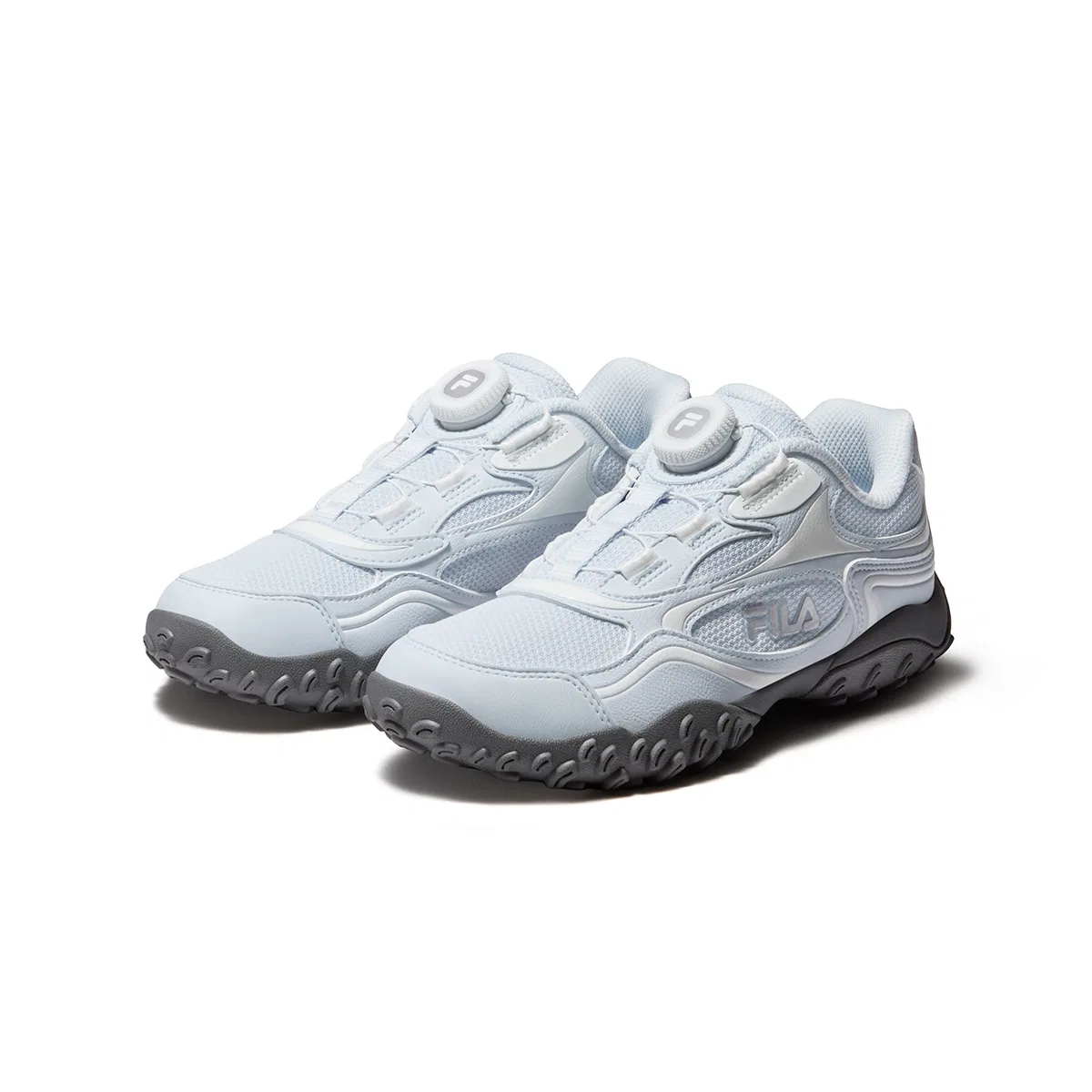Детские кроссовки для бега с синтетической кожей Ancient Water Blue/FILA White FILA KIDS, Ancient Water Blue/FILA White — фото 4