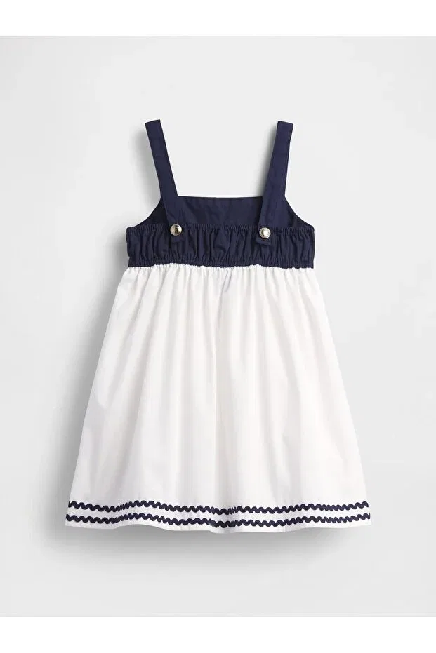 Детское платье для девочек с принтом Gap, Navy Blue-000 — фото 3