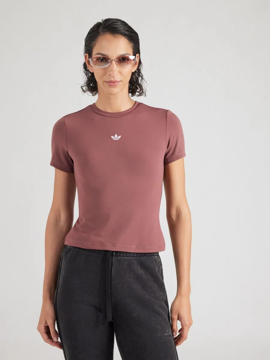 Футболка ADIDAS ORIGINALS 'ESSENTIALS', золотисто-каштановый — фото 2