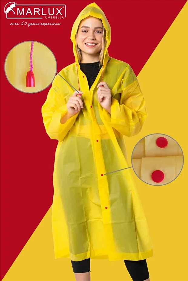 Детский плащ с капюшоном Marlux, Yellow Red