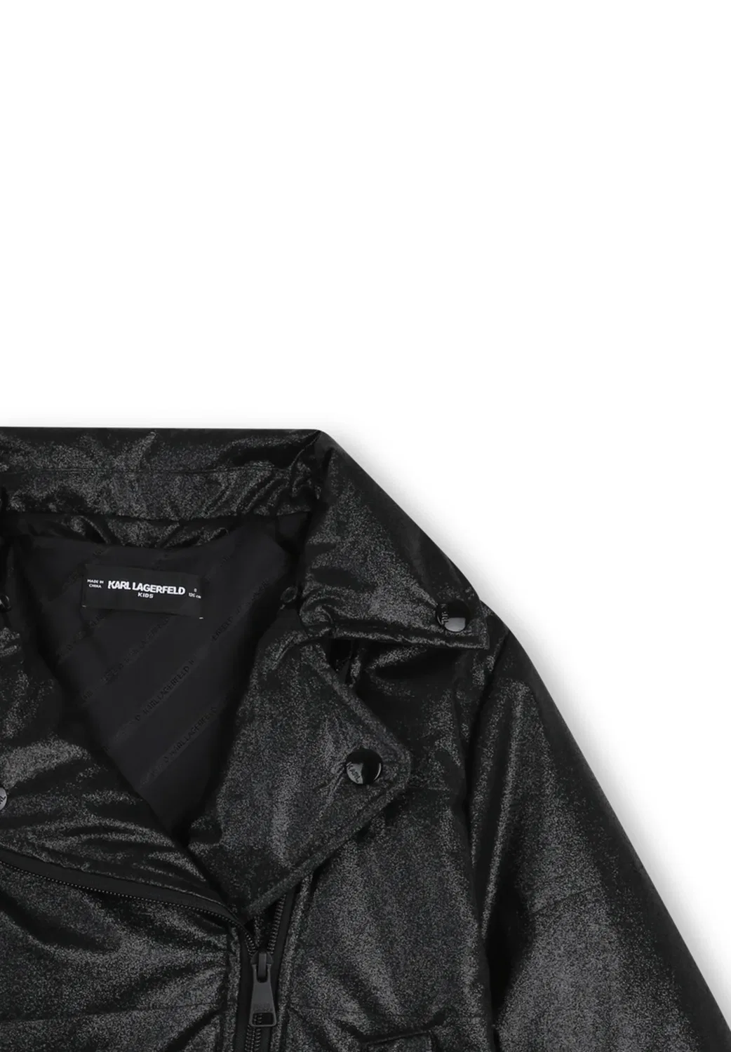 Пуховая куртка - легкая куртка Karl Lagerfeld Kids, Black — фото 4