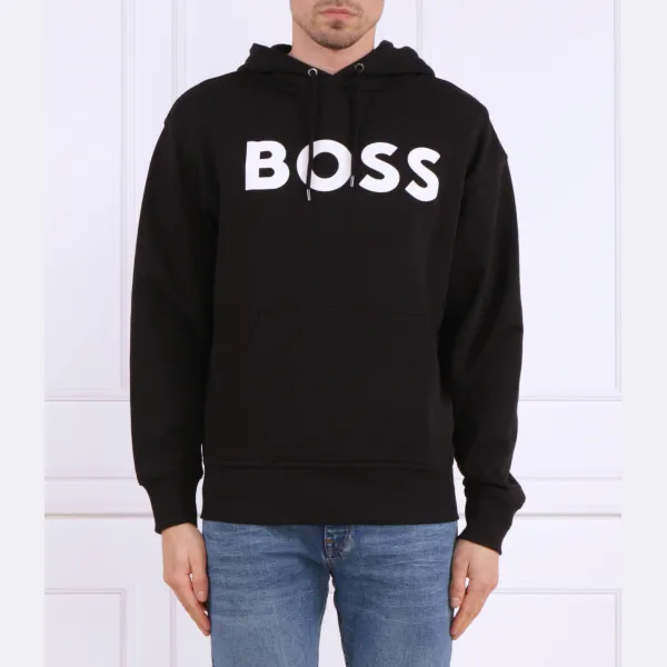 

Толстовка с капюшоном обычного кроя Boss, черный