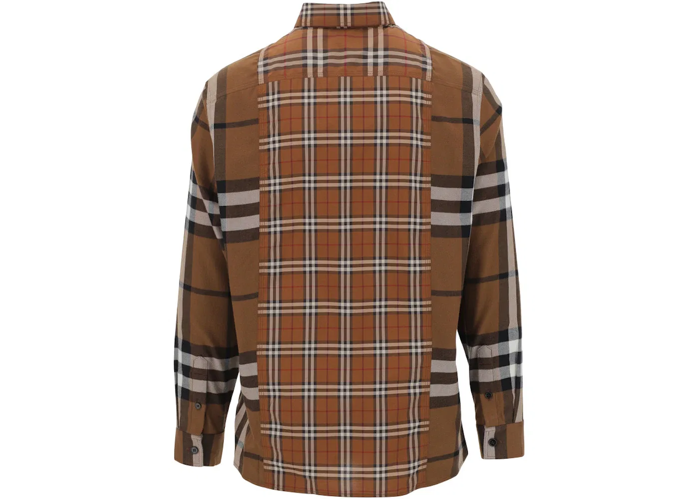Мужская рубашка из ткани с принтом Burberry, Brown — фото 2
