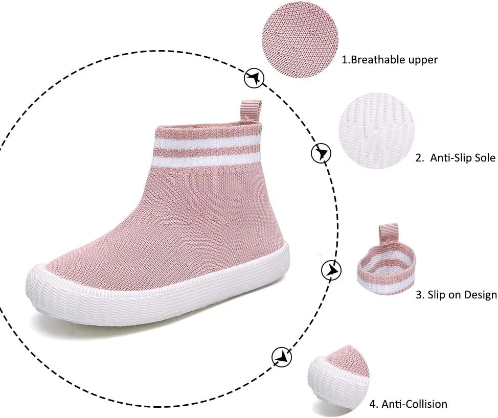 Детские кроссовки для девочек с дышащим верхом Chiximaxu, Pink — фото 2