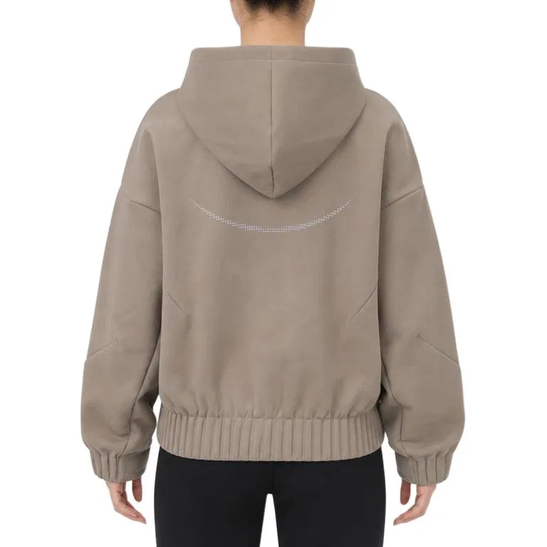 Женская куртка с капюшоном Adidas FOS Jackets, Khaki — фото 3