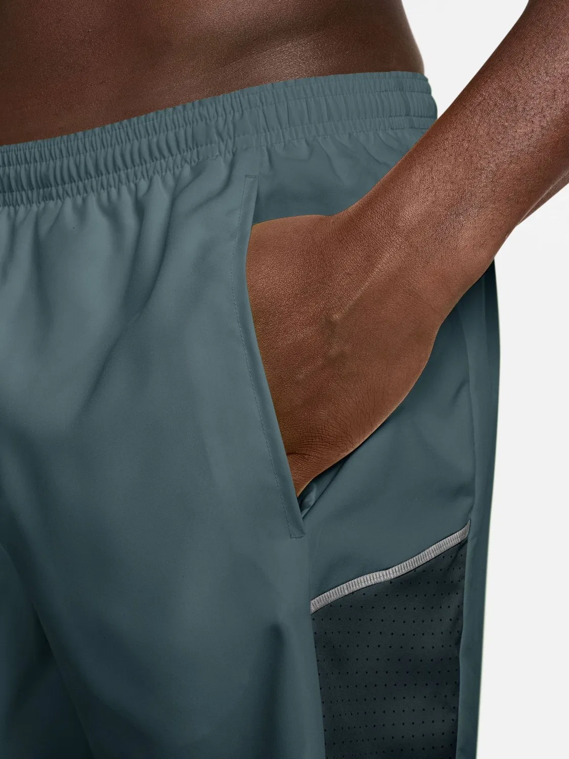 Шорты беговые Miler Dri-FIT 5 дюймов 2-в-1 Nike, Mineral Slate — фото 4