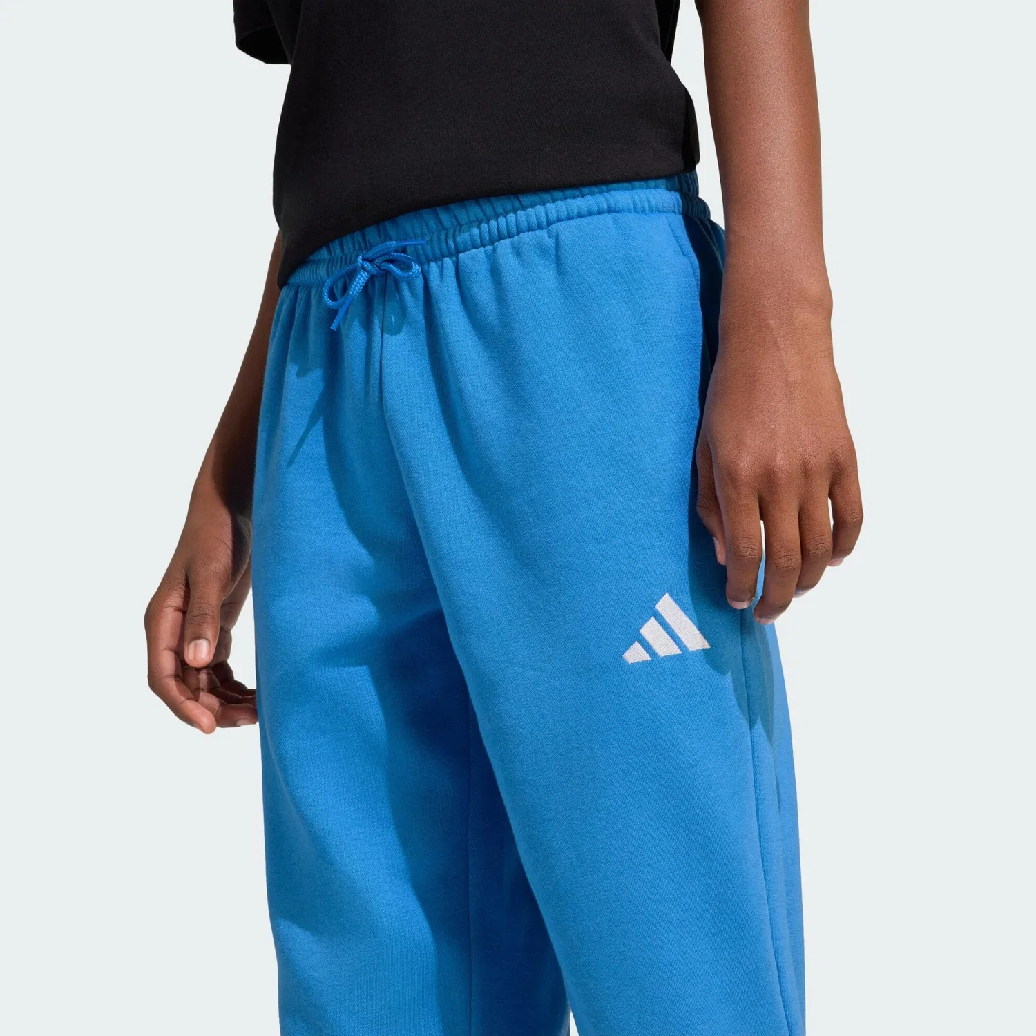 Детские штаны с утепленной подкладкой Essentials Kids Adidas, Цвет Blau Weiss Pazifikblau — фото 4