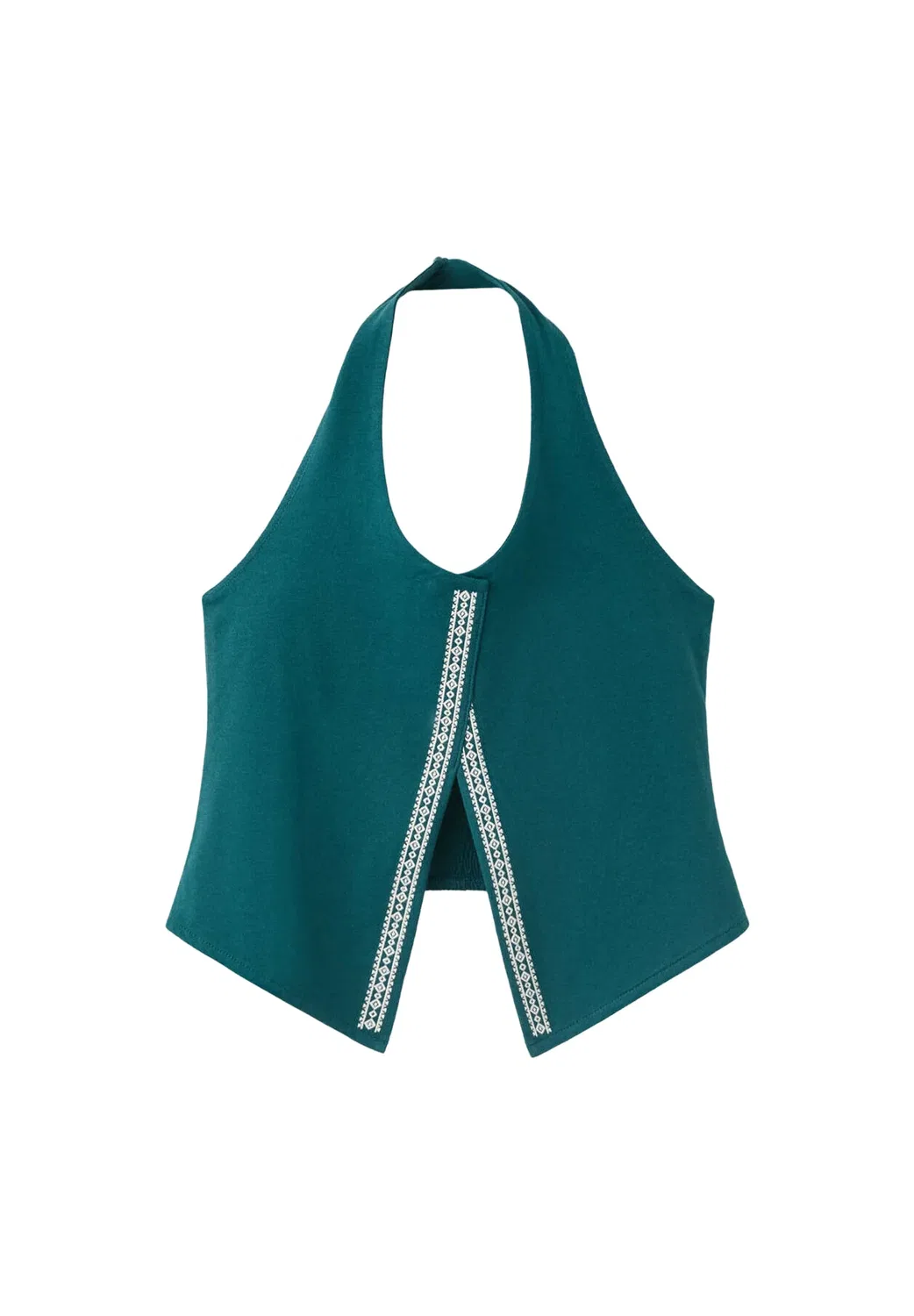 Подростковый - топ Mango Kids, Petrol Blue — фото 4