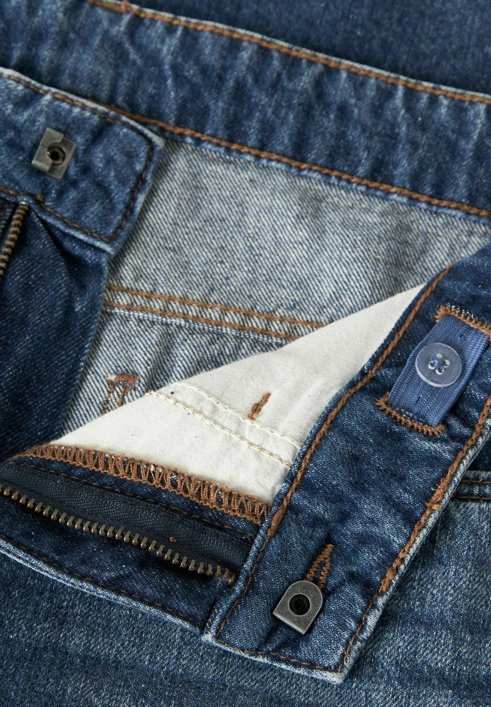 Джинсы прямого кроя - джинсы свободного кроя Two Soon, Dark Blue Denim — фото 3