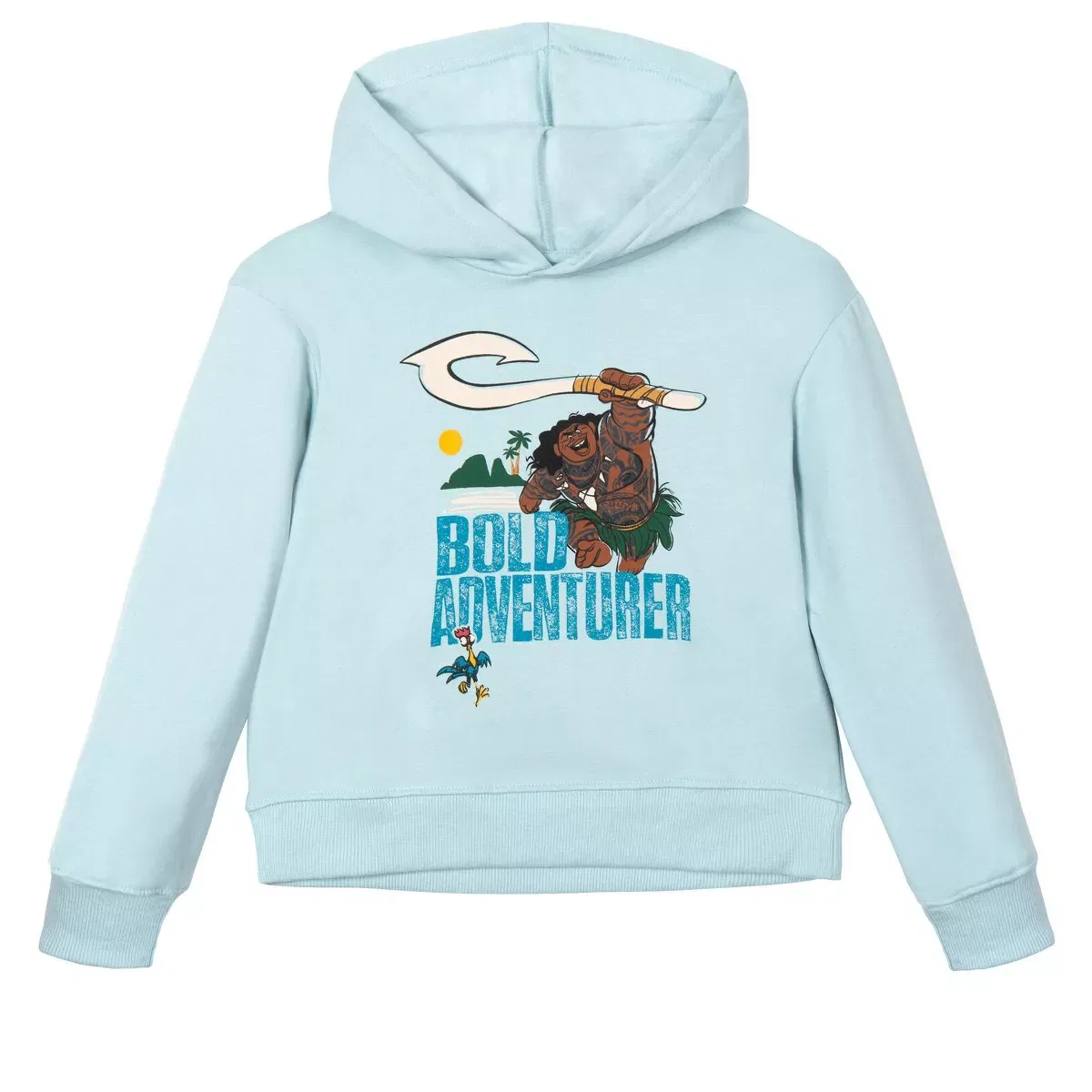 Детский комплект из худи и джоггеров с принтом Disney Maui Disney Princess, Pale Aqua Blue — фото 2