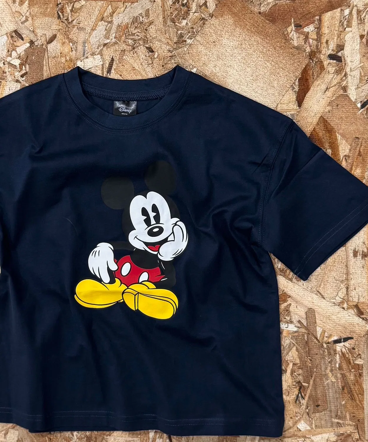 Детская футболка с принтом Mickey Mouse оверсайз Disney, Navy