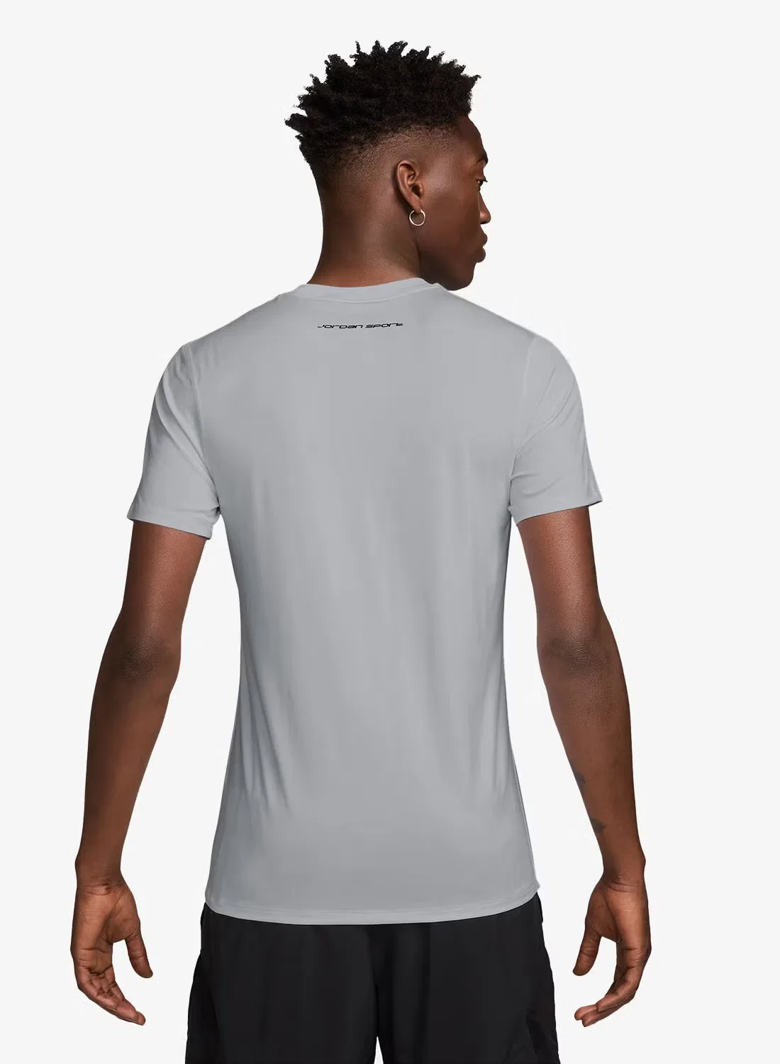 Футболка компрессионная Dri-Fit Jordan, серая — фото 2