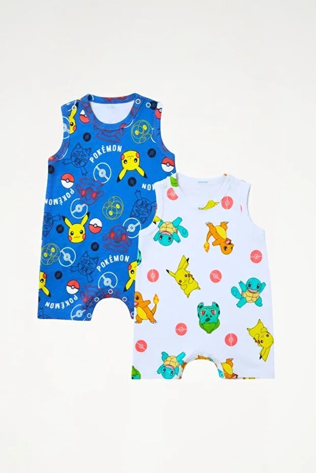 Детский для мальчиков боди-комбинезон с принтом Pokemon Newteam, Multicolor