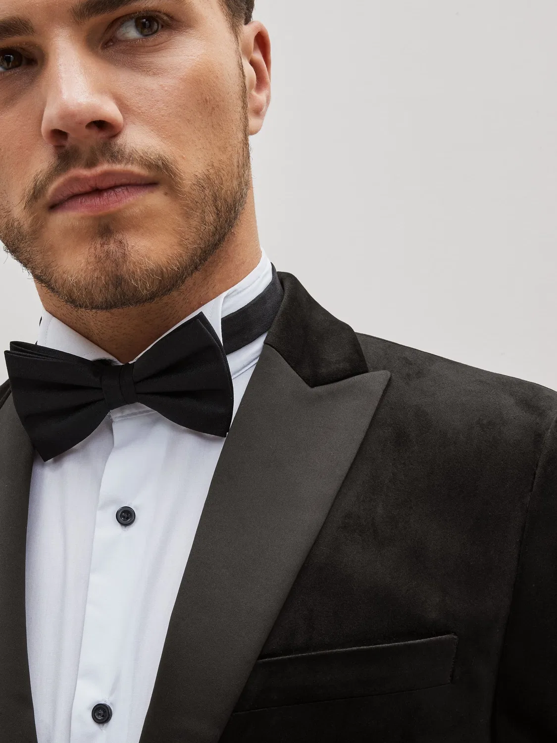 Пиджак из вельвета, Slim Fit Next, черный — фото 4