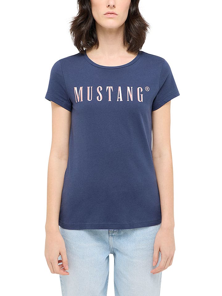 

Футболка Mustang, темно-синий