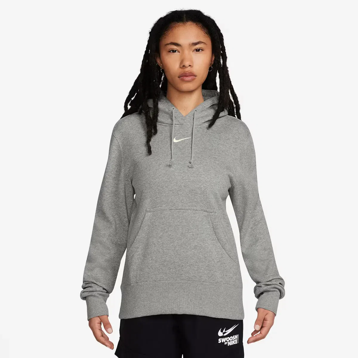 Женская толстовка из флиса с длинным рукавом Sportswear Phoenix Fleece Nike, Gris