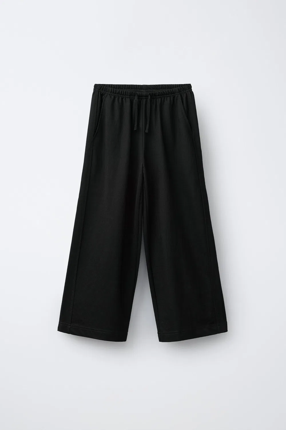 ПИЖАМНЫЕ БРЮКИ ШИРОКИХ ШТАНИН ZARA, Black