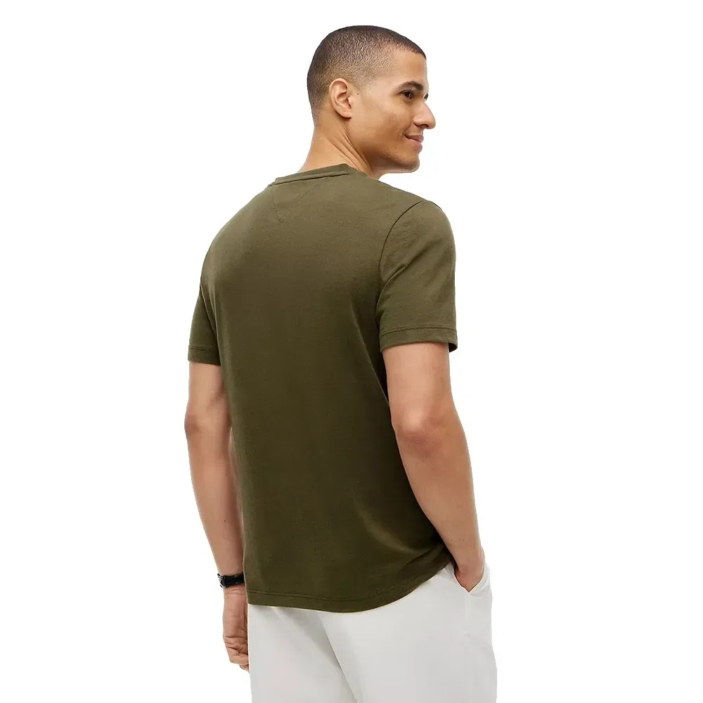 Мужская футболка с V-образным вырезом Essential Tommy hilfiger, Green — фото 2