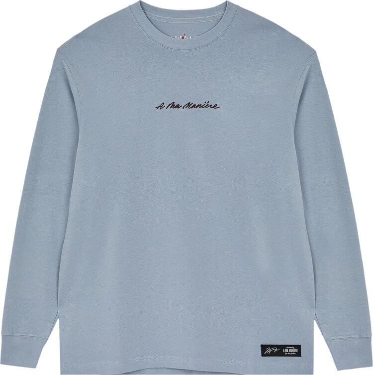 

Футболка Air Jordan x A Ma Maniére Long-Sleeve T-Shirt 'Obsidian', синий