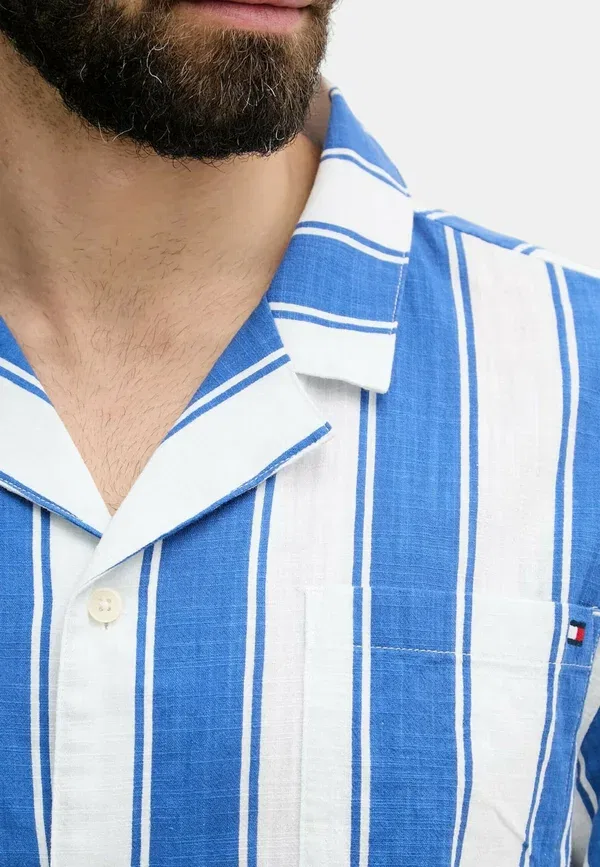Рубашка хлопковая Shirt Tommy Hilfiger, синий — фото 4