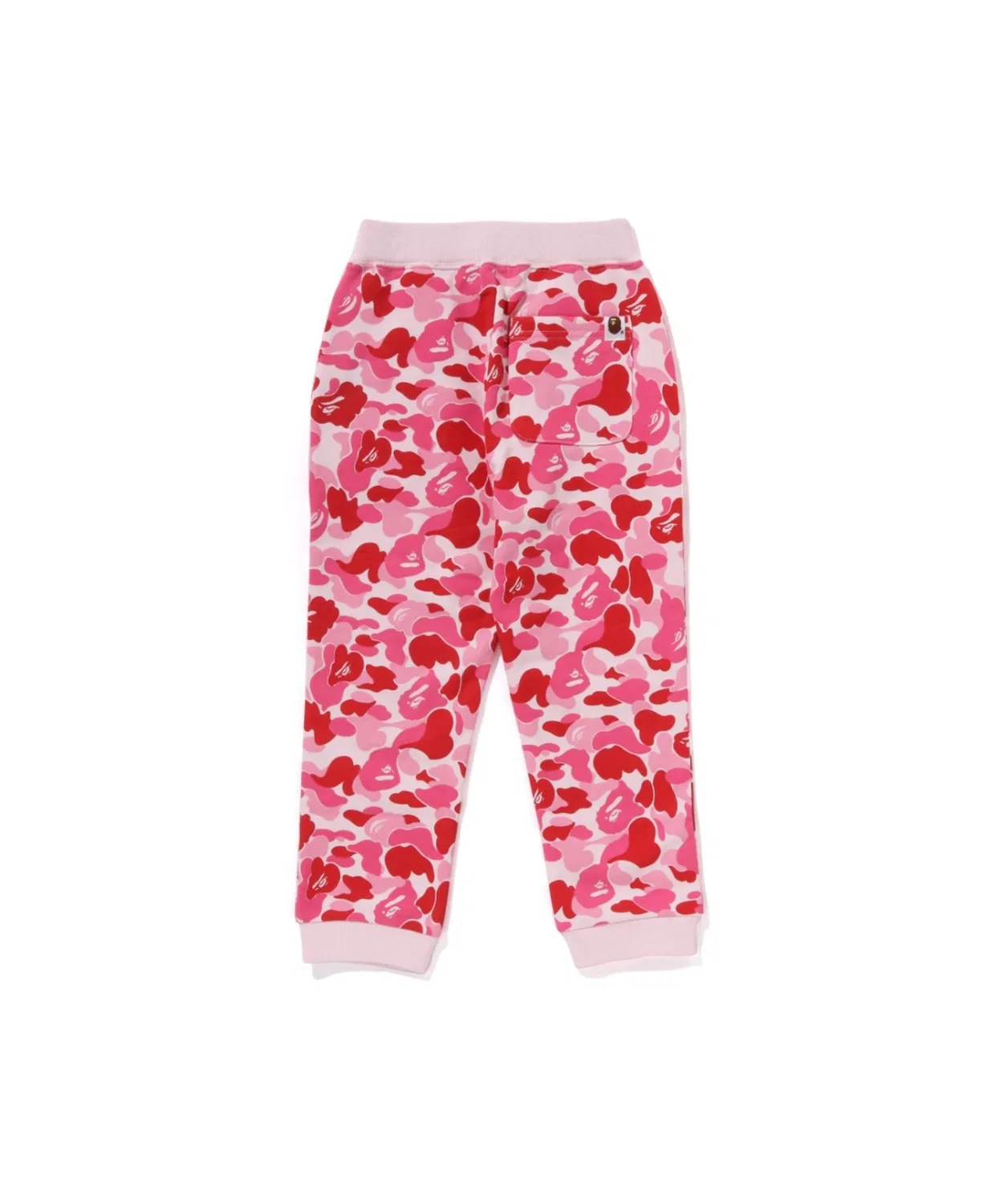 Детские спортивные штаны с принтом ABC CAMO APE & MILO One Point A BATHING APE, Зеленый — фото 4