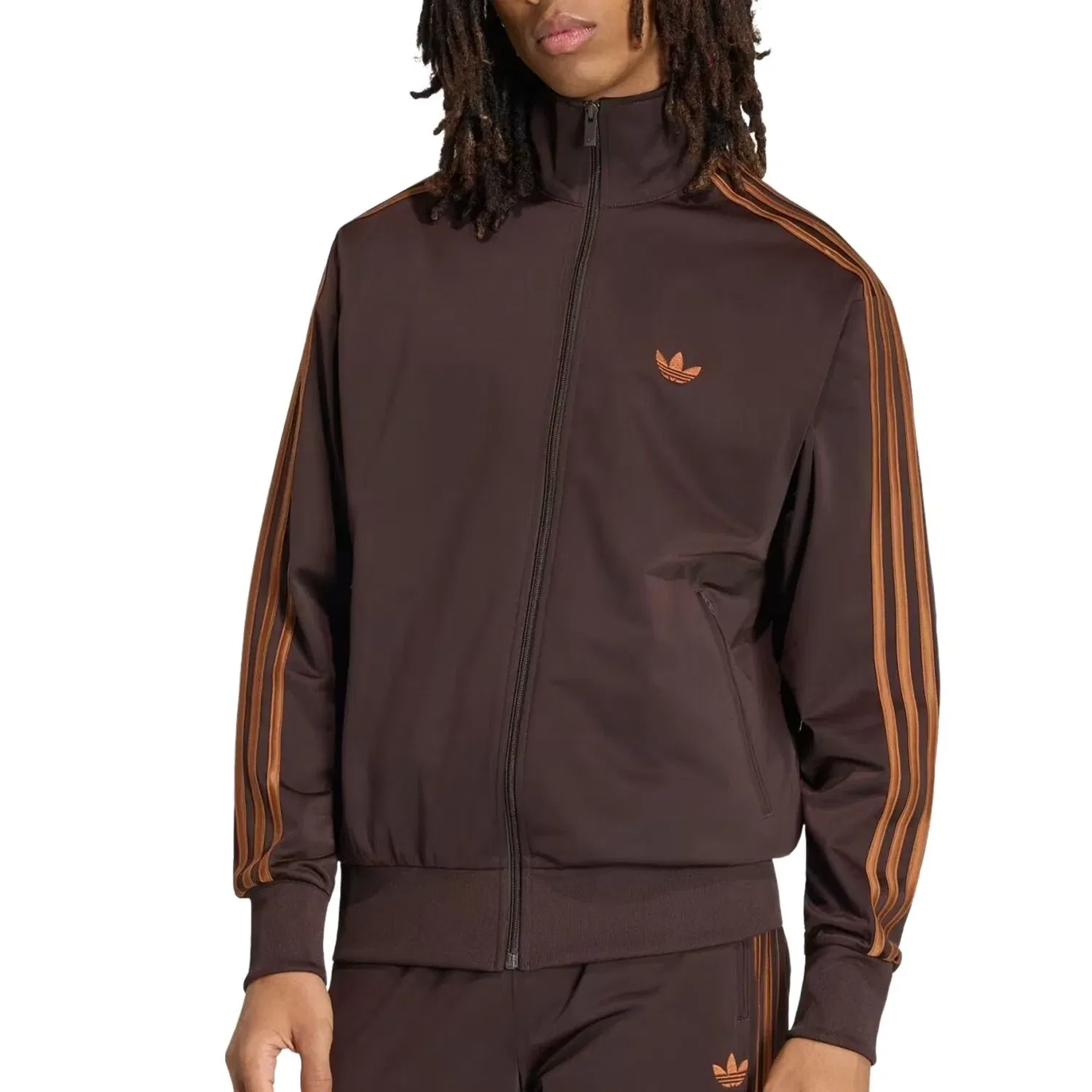 Мужская куртка Firebird Track Jacket Asia Sizing 'Aurora Coffee Dusky Bronze' adidas, Aurora Coffee Dusky Bronze — фото 2