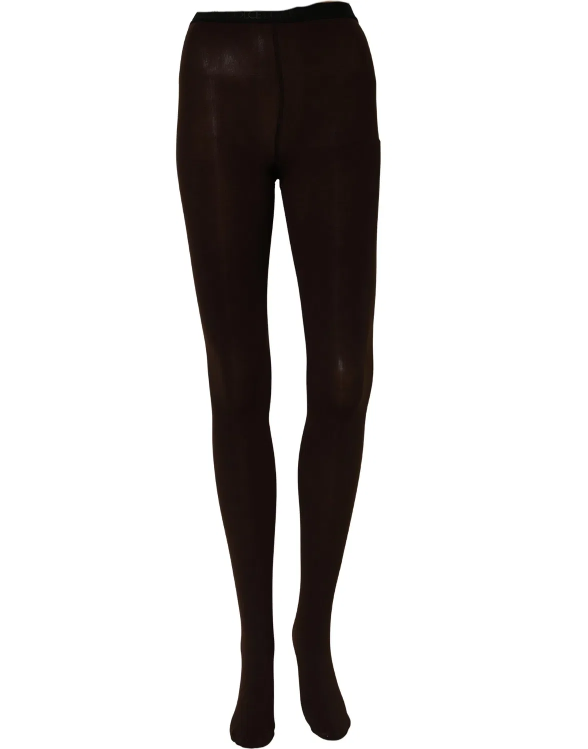 Женские плотные чулки с логотипом Tights Socks Dolce & Gabbana, Brown — фото 2