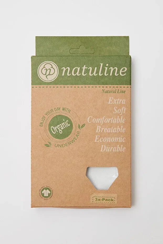 Детские трусы для девочек хлопковые Natuline, White — фото 4