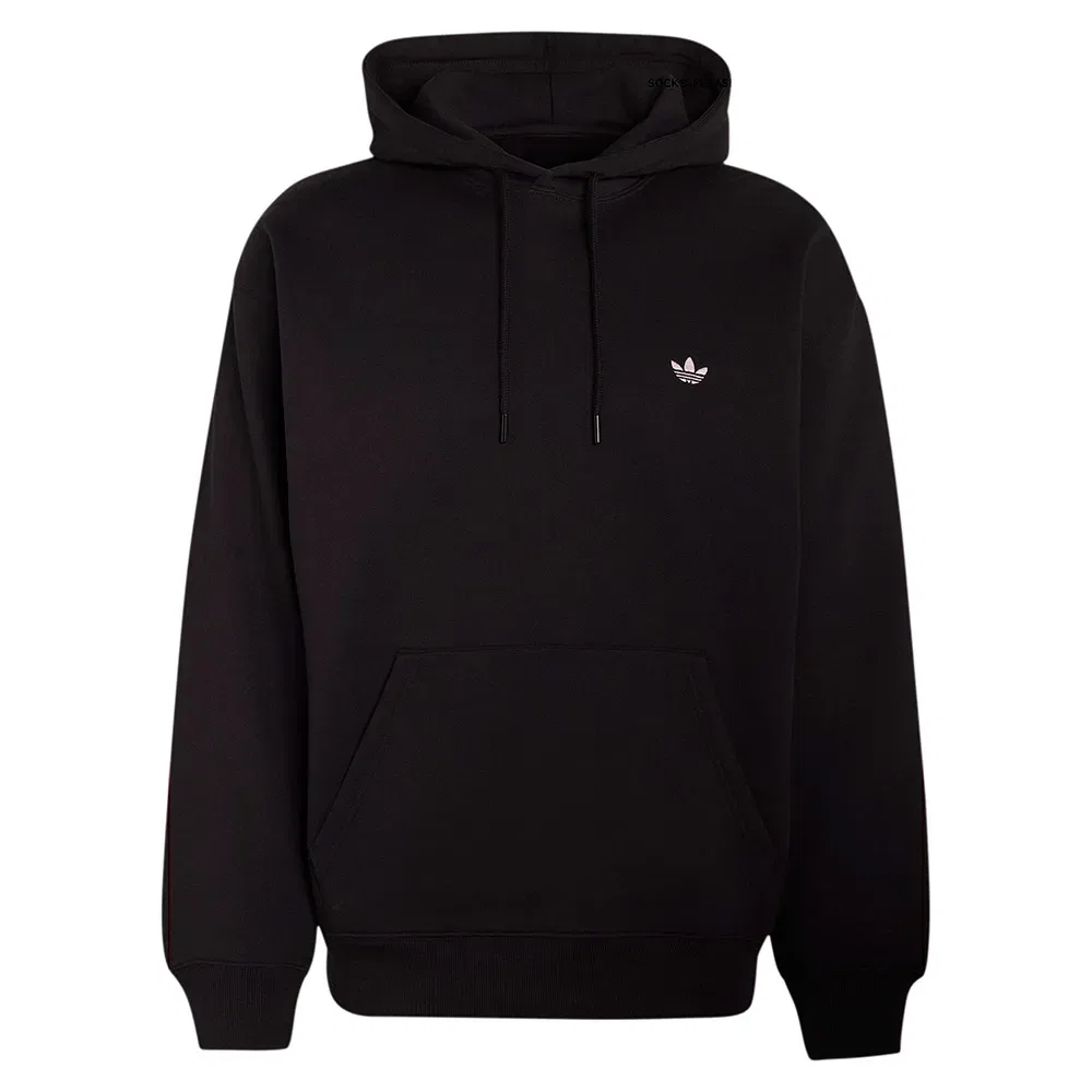 Худи свободного кроя Trefoil Essentials Adidas Originals, черный — фото 3