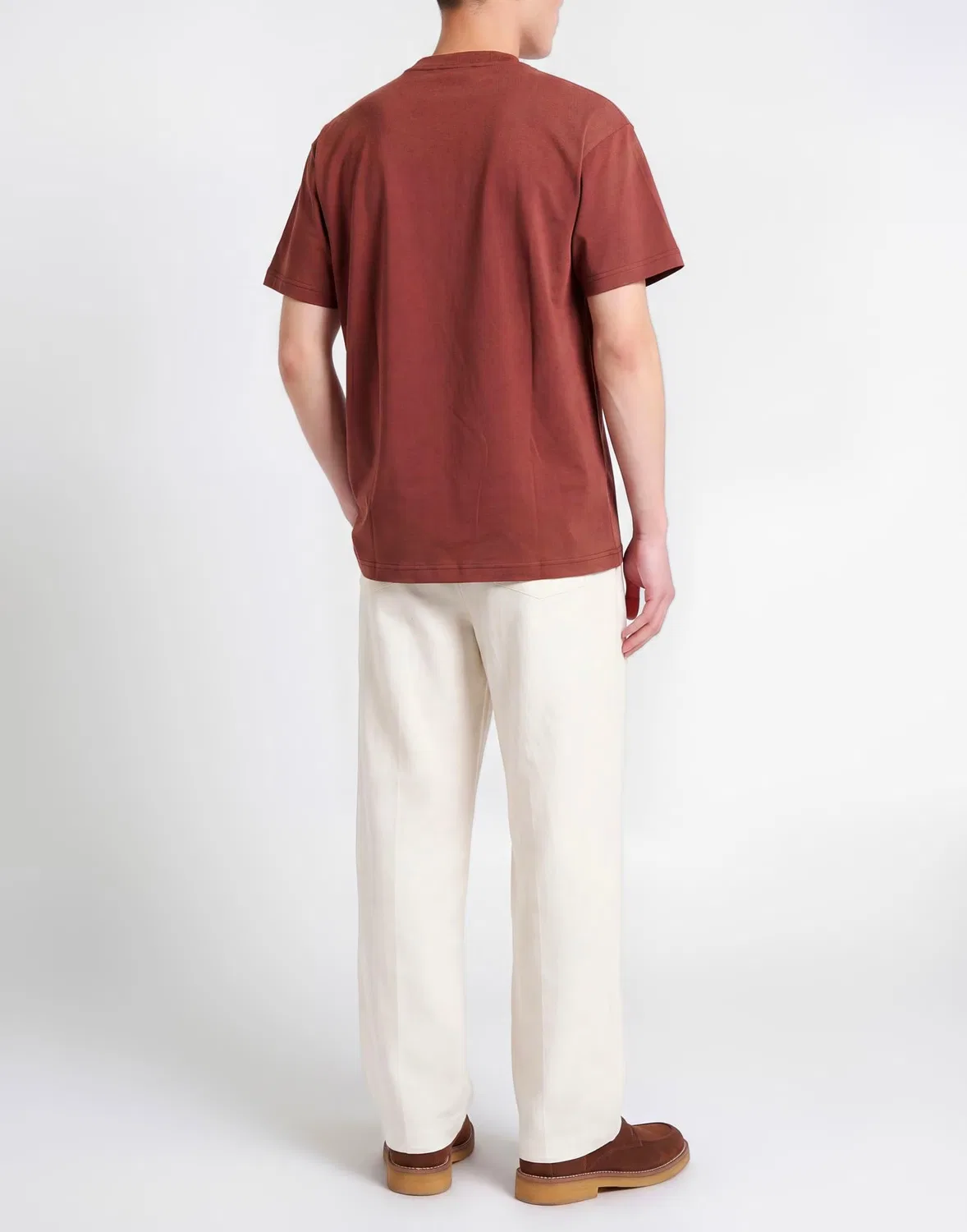 Мужская футболка с круглым вырезом Jacquemus, светло-коричневый — фото 3