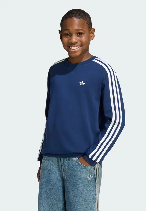 Толстовка с тремя полосками Adidas Originals, индиго