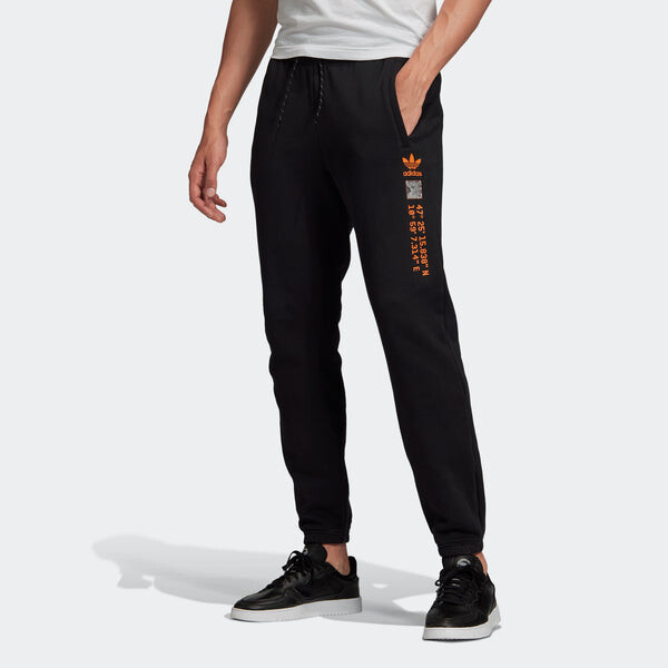 Спортивные штаны adidas originals Adv Logo Sp logo Printing Casual Bundle Feet Sports Pants Black, черный — фото 3